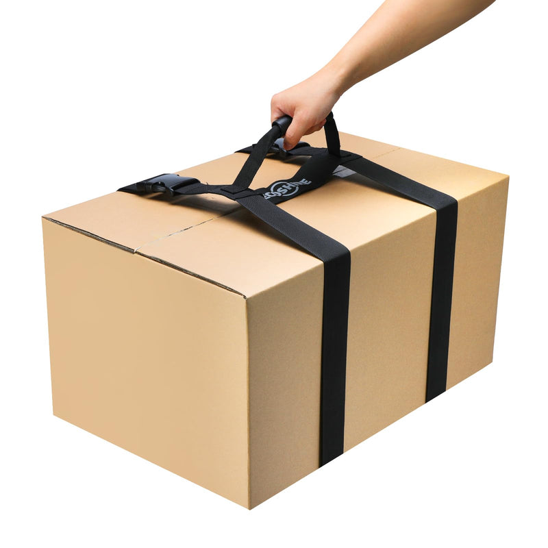 Carrying Strap with Handle, Handheld Belt for Safely Moving and Lifting Heavy Boxes, Adjustable Belt, H-Shaped Style Carry Straps, Suitable for Cylinder, Camping Mat(78.7 inch) 78.7 inch (H-shaped)