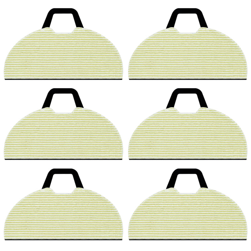 6 Pack Vacuum Mop Replacement Pads Compatible with Shark RV2610WA AV2610WA RV2620WD RV2610WFUS RV2410WD AI Ultra 2-in-1 Robot Vacuum,Vacmop Pads Refills,Washable Reusable Microfiber Soft Pads