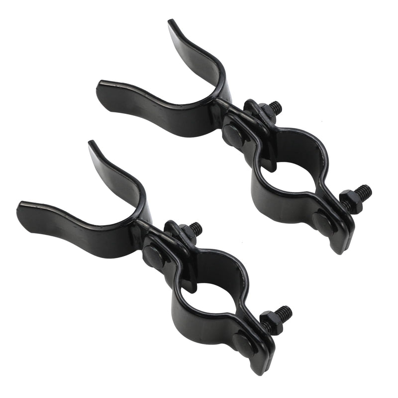 Heavy Duty Chain Link Gate Latch, 1-1/4" x 1-3/8" Female & Male Hinge, 2Pcs | Black, Heavy Duty Galvanized Steel, Easy to Install, for Farm, Ranch, Garden Yards Gate