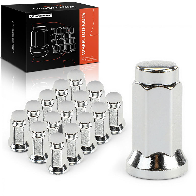 A-Premium Front & Rear M10-1.25 Wheel Lug Nuts, Set of 16 | Compatible with All ATV UTV Models - Arctic Cat ATV & Kawasaki& Suzuki & Yamaha & Honda & Polaris