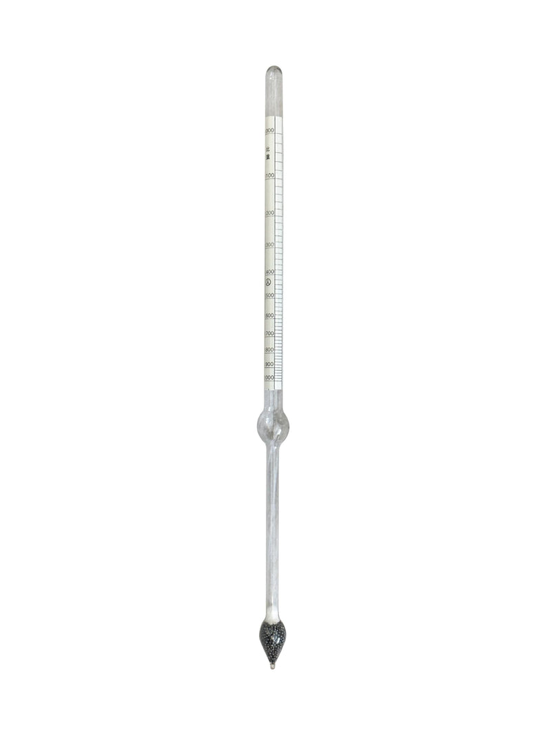 LABO Baume Hydrometer Dual Reading 0/70 Degree or 1.000/2.000 for Liquids Heavier Than Water (LBH006)