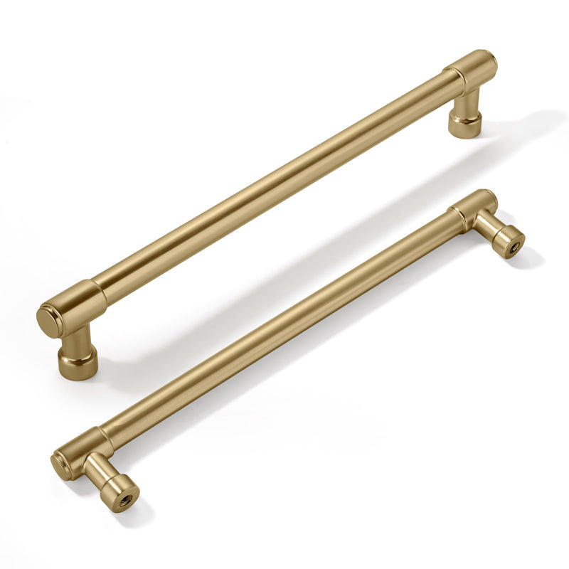 khtumeware 5 Pack 8 Inch(203mm) Champagne Bronze Kitchen Cabinet Pulls, Cabinet Handles Kitchen Cabinet Hardware for Cupboard Drawer Handles Dresser Pulls 8"(203mm) Hole Center