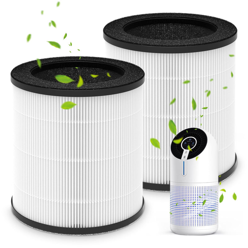 M02 Replacement Filter Compatible with MOOKA M02 Air Purifier, 2 Pack