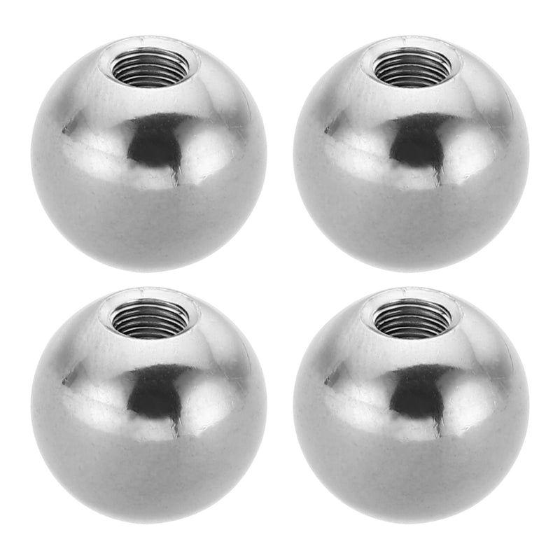 PATIKIL M5x15mm Ball Nuts Knob, 4 Pcs Female Thread 304 Stainless Steel Round Blind Hole Screw Cap Cover for Lighting Machinery DIY Decoration, Silver - NewNest Australia