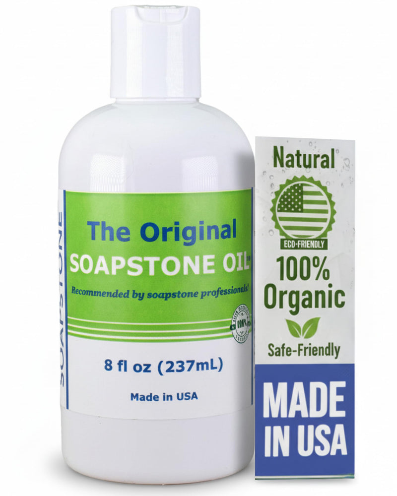 The Original Soapstone Oil | All Natural Food-Safe Blend (NO Mineral Oil) for Soapstone Countertops – Enhances & Darkens Stone, Low-Maintenance Easy to Apply (8oz) 8 Fl Oz (Pack of 1)