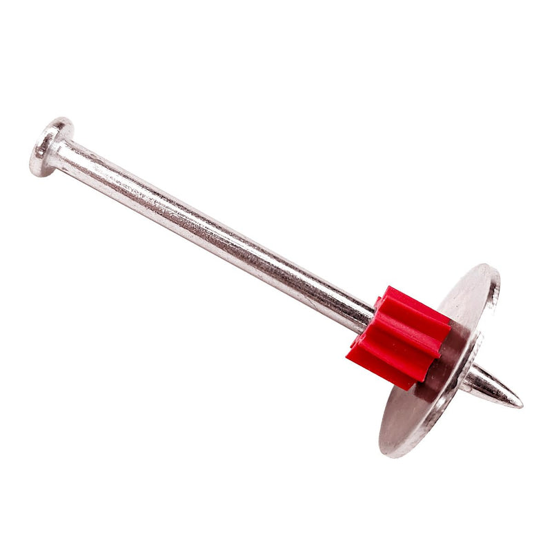 2-1/2" Powder Actuated Fasteners with 1" Washer .300 Head .145" Shank for Powder Fastening & Power Framing systems, 100 Pack Washered