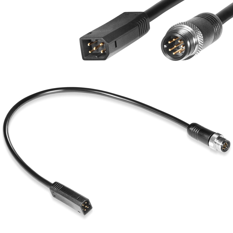 Bonbo 720074-12 AS EC QDE Ethernet Adapter Cable for Humminbird Helix 8, 9, 10, 12, 15 Fish Finders, for Helix 7 G2N & G3N Models (12 Inches, 5-Pin to 8-Pin)