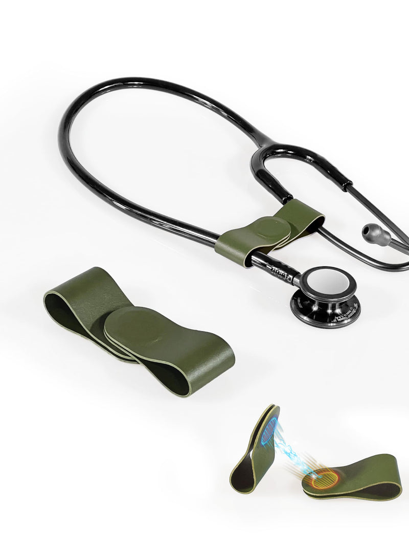 Stethoscope Clip for Medical Professionals, Secure Attachment for Doctors, Nurses, and Students - Compatible with 3M Littmann Classic III, Lightweight II S.E Lightweight and Stylish Design Green