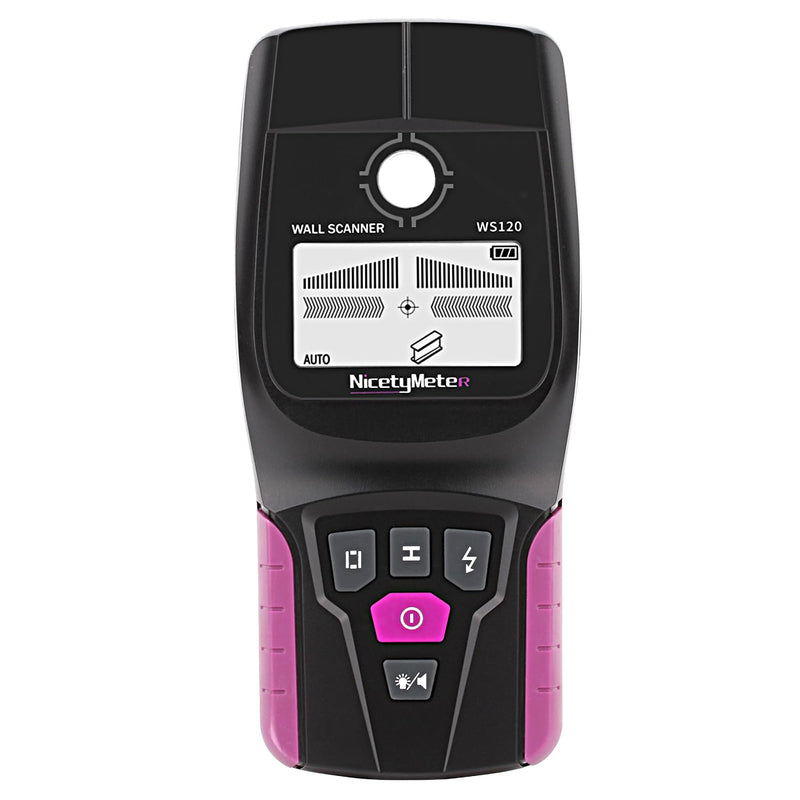 Stud Finder Wall Scanner, LCD Display Electronic Stud Finder with 5 Scanning Modes, 12V Lithium Battery Powered for Wood/AC/Metal Detection