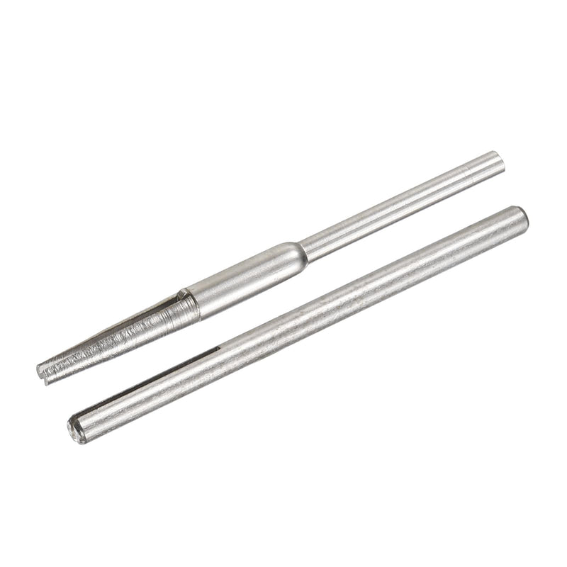 uxcell Split Mandrel Tapered and Straight Mandrel Sandpaper Holder with 2.35mm 3mm Shank for Abrasive Sanding Disc 10 Pcs
