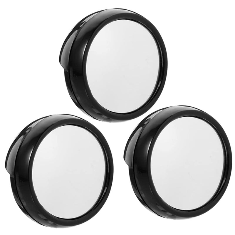 3Pcs Computer Mirror Set Mini Desk Mirror for Office Cubicle Rear View Magnifying Mirror for Laptop and Monitor Compact Clip Accessory