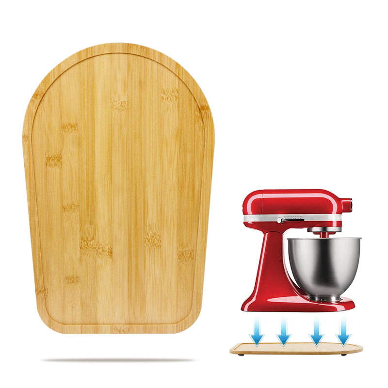 Bamboo Mixer Slider Mat for Tilt Head Kitchen Aid 4.5-5 Qt Stand Mixer, Appliance Sliding Mat for Kitchenaid Artisan 4.5-5 Qt, Kitchen Countertop Storage Accessories Mixer Moving Tray Attachments for 4.5-5 Qt Tilt Head Mixer Natural
