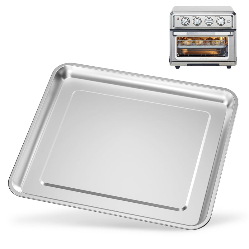Stainless Steel Baking Tray Pan Compatible with Cuisinart Airfryer TOA-060 and TOA-065 (with Cuisinart Airfryer TOA-060 and TOA-065) - NewNest Australia