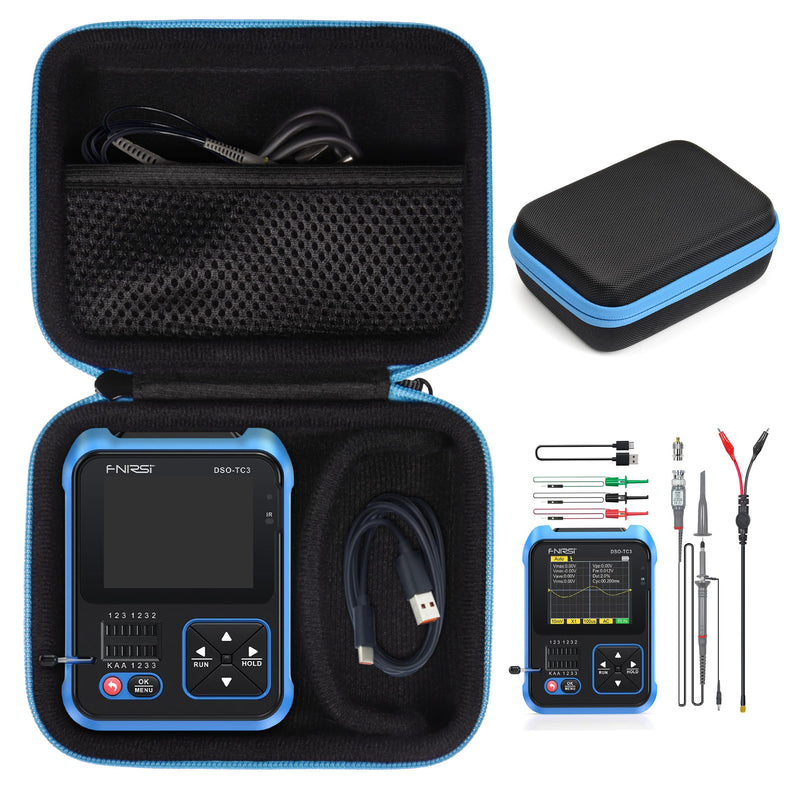 CaseSack Case compatible with FNIRSI DSO-TC3 Oscilloscope - 3-in-1 Handheld Oscilloscope & DDS Signal Generator & Transistor Tester