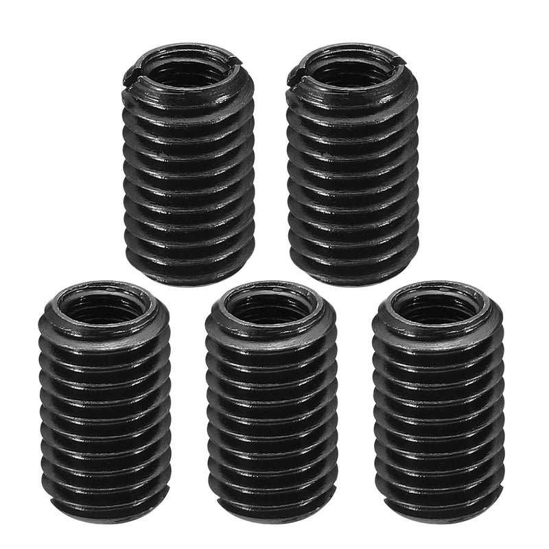 PATIKIL Grade 8.8 Carbon Steel Threaded Repair Insert Nut, 5pcs M8x1.25 Female to M12x1.75 Male Screw Sleeve Inserts Reducing Adapter Reducer 20mm M8xM12x20mm