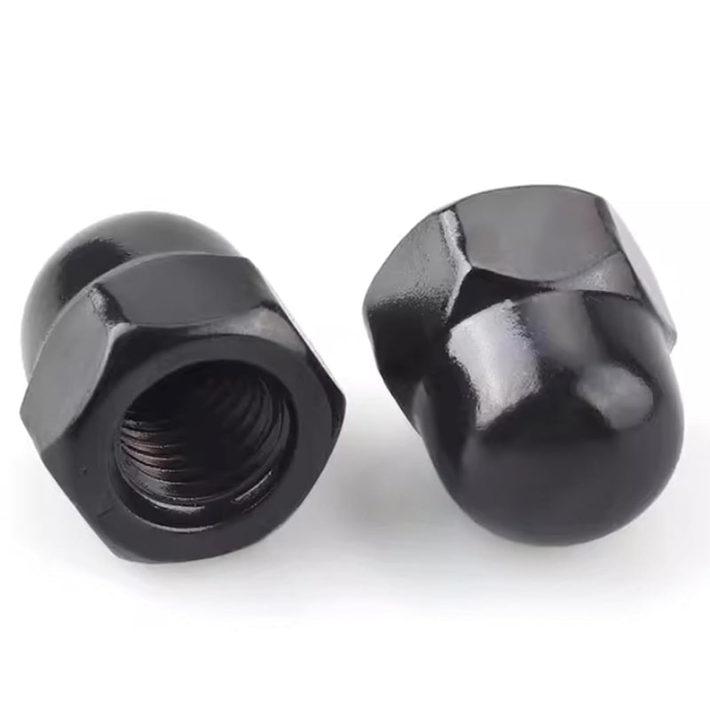 1/4-20" Black Acorn Cap Nuts, Acorn Nut Stainless Steel 18-8(304), 20Pcs-Pack 1/4-20"