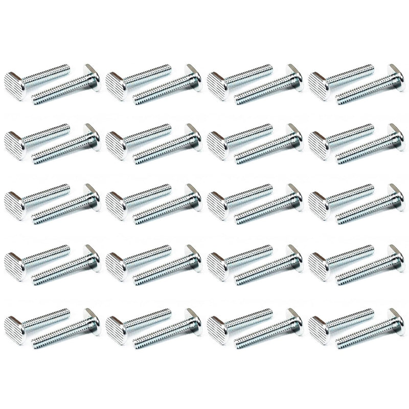 POWERTEC 5/16"-18 T Track Bolts 40 Pack for T Track, 1-1/2 Inch Long T Slot Bolts for Universal T Track, T Track Accessories for Woodworking Jigs and Fixtures (QTB1007-P2) 5/16"-18 x 1-1/2"