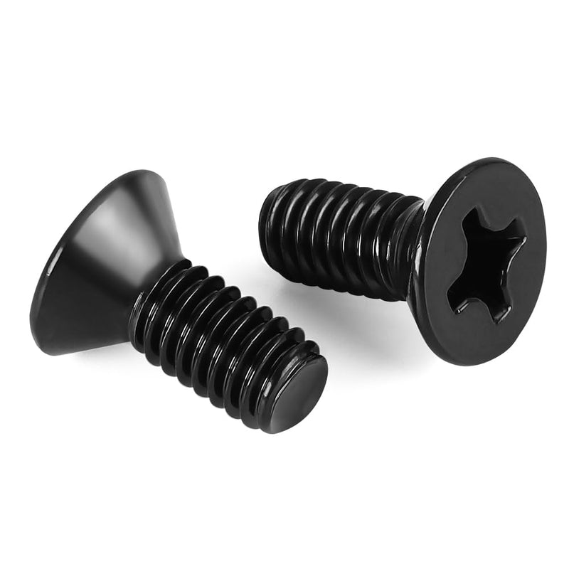 M3 x 5mm Flat Countersunk Head Machine Screws, Cross Screw, 304 Stainless Steel 18-8, Black Finish, 50 PCS M3 x 5mm