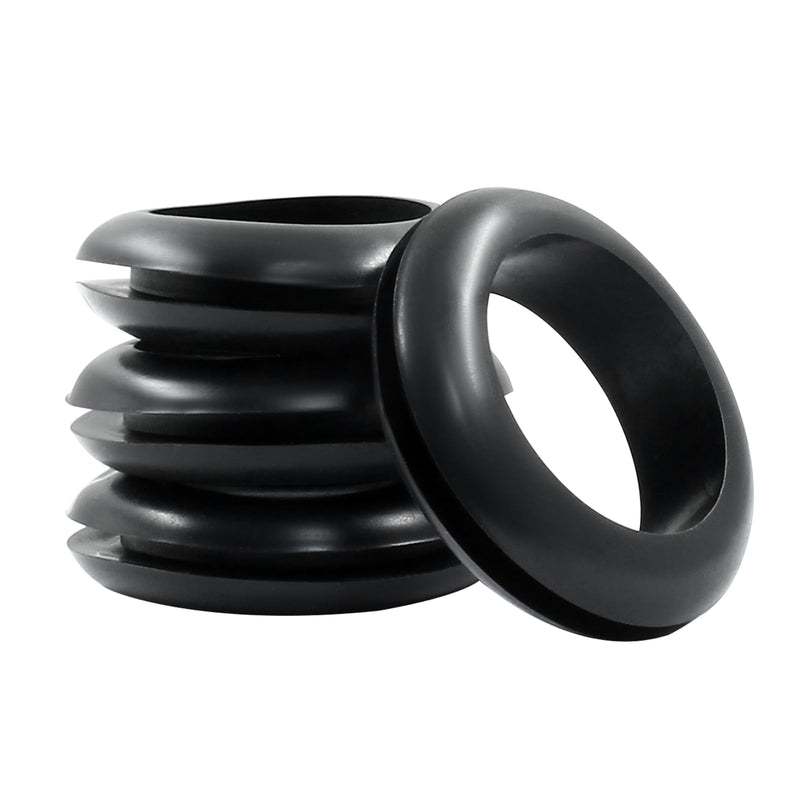 Piutouyar 12 Pcs 25mm Rubber Grommets, 1 Inch Inside Diameter 1 Inch Drill Hole Rubber Hole Grommet Wire Grommets for Wire, Cables, Plugs, Firewall 25mm/1"