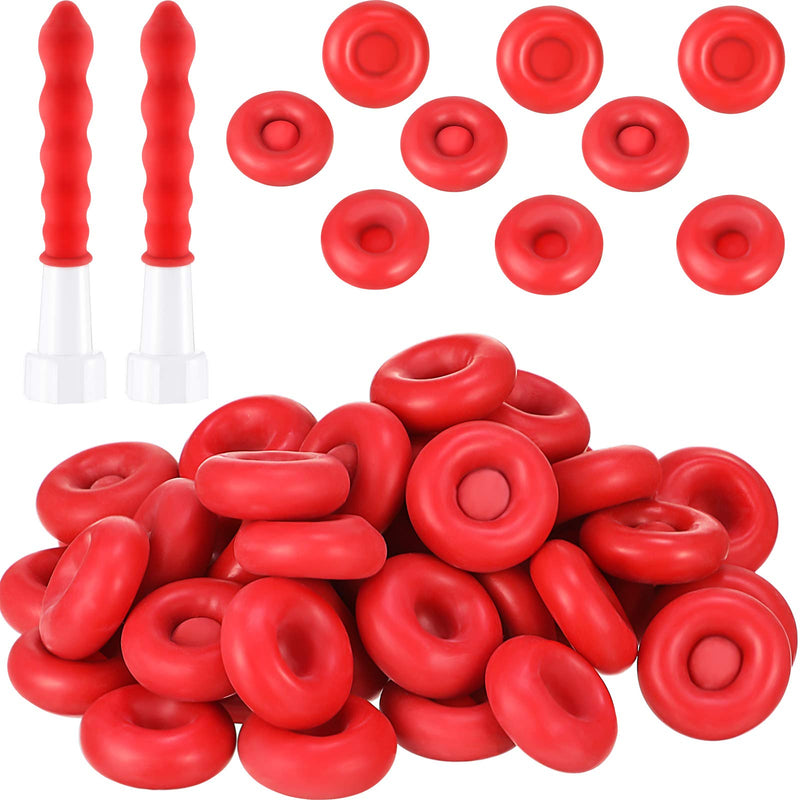 Zonon 10 Pieces Caulk Cap Caulk Saver Finishing Tool Tube Covers Tube Caps for Sealing and Preserving, Red