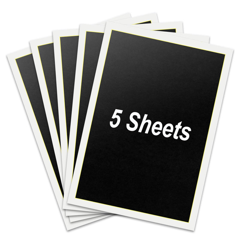 CAMXTOOL Engraving Marking Paper, 5Pcs Engraving Marking Color Papers - Black, 14.2"x9.4" - Paper Blank for Engraver, CO2, Fiber, Glass, Metal, Ceramics, DIY Crafts