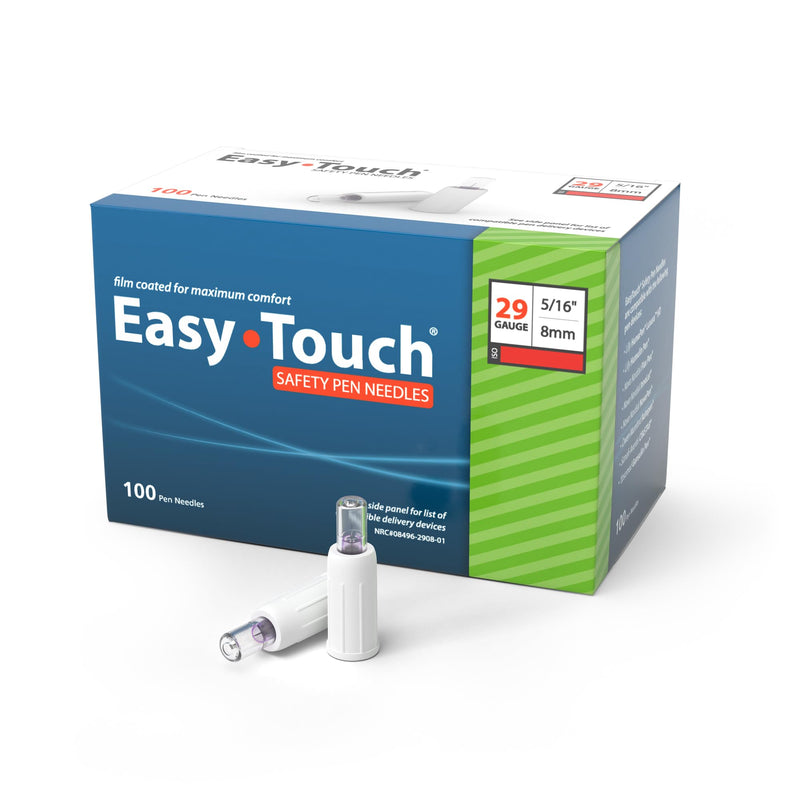 EasyTouch 29G 5/16 in. Safety Pen Needle 29G 5/16" (8mm)
