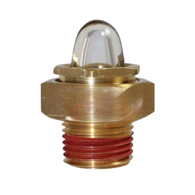 Safety Sight Glass Assembly Threaded Fits Radiator and Surge Tank - Size Male 0.50 in (12.70 mm) - 14 NPT Thread - Checks Coolant Level Without Removing Pressure Cap - RW0009-9 OEM