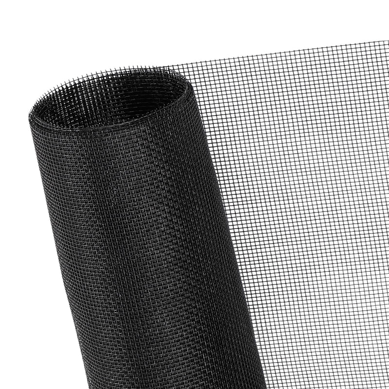 48"x102" Window Screen Mesh, Fiberglass Window Screen, Screen Door Mesh, Windows Screens and Screen Door Replacement, Patio Screen Mesh- Black 48"x102"