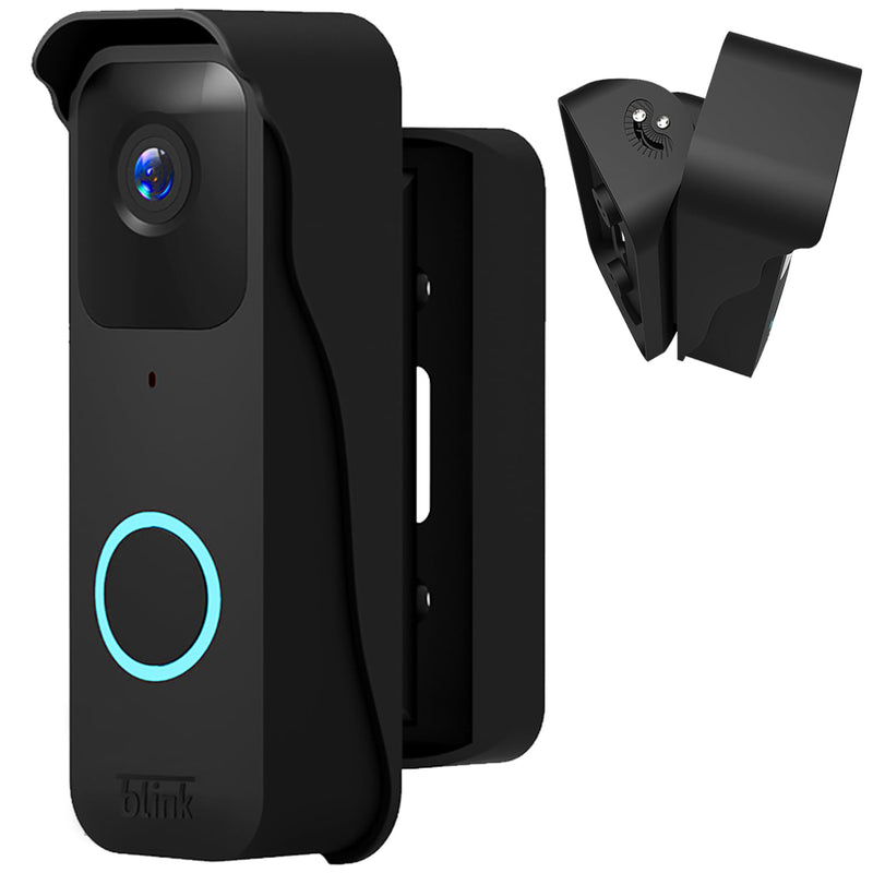 Blink Doorbell Angle Mount- Wide Angle Adjustable for Blink Video Doorbell Camera Home Office Apartment Door (Angel-Black) Angel-Black