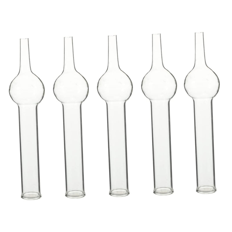 DOITOOL Glass Drying Tubes 5Pcs Single-Ball Drying Tubes for Chemistry Experiments Laboratory Glass Tubing for Teaching Transparent Lab Glassware 5.51 X 0.90 X 0.90In