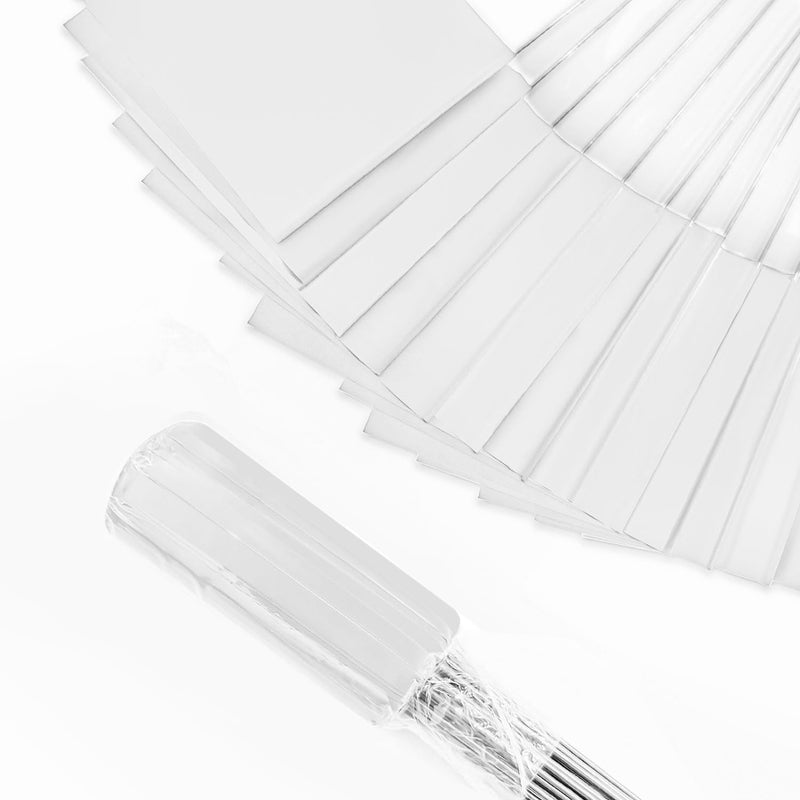 Zozen 50Pack White Marking Flags, Writable | Yard Flags - 15x4x5 Inch, Marker Flags, Lawn Flags Markers, Irrigation Flags, Landscape Flags, Sprinkler Flags, Survey Flags, Marker Flags For Lawn.