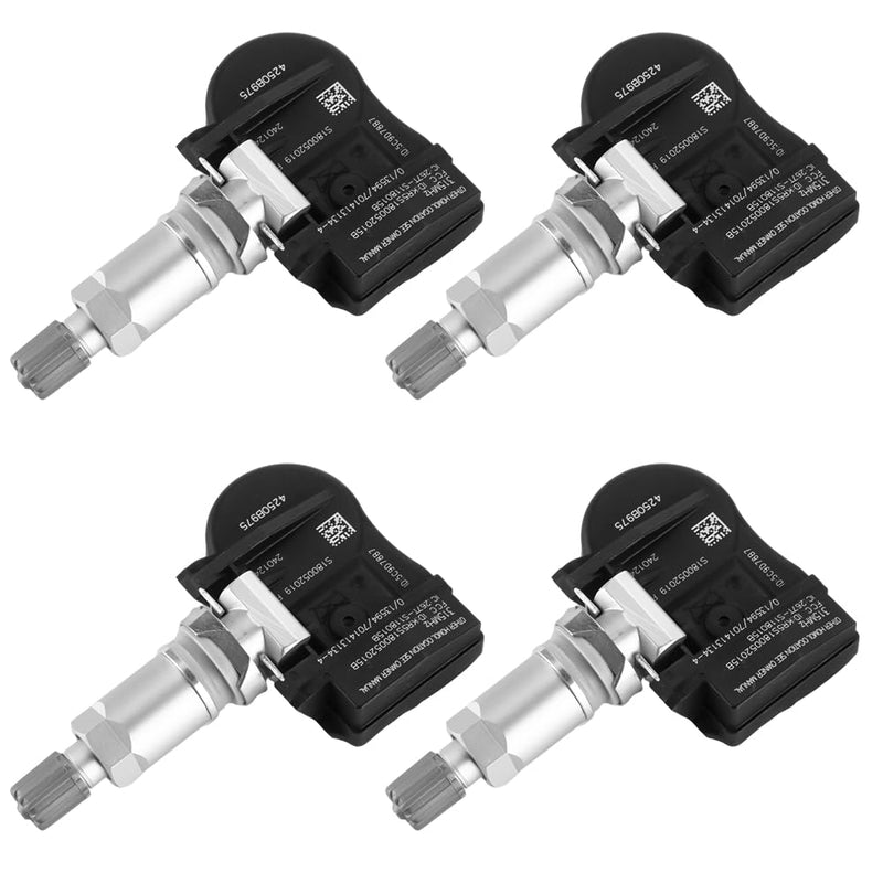 315MHz TPMS Sensor, Tire Pressure Monitoring System Sensor - Compatible for Mitsubishi Outlander, Lancer, i-MiEV, Outlander Sport - Replace Part 4250B975 Set of 4