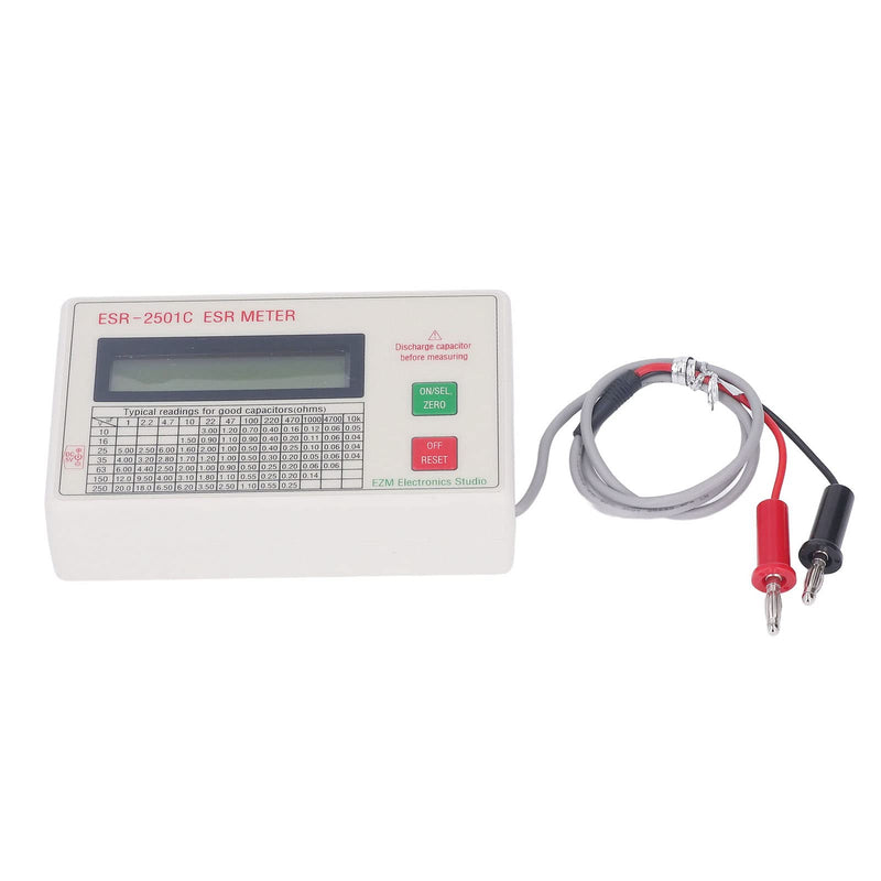 Capacitor Tester, High Accuracy Capacitance Meter LCD Display Meter with Smart Shutdown Function, Lightweight Handheld Capacitance Tester