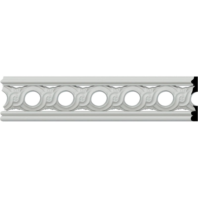 Endurathane Pearl Pierced Moulding, 2 1/4"H x 3/8"P x 78"L, Factory Primed (2-Pack)