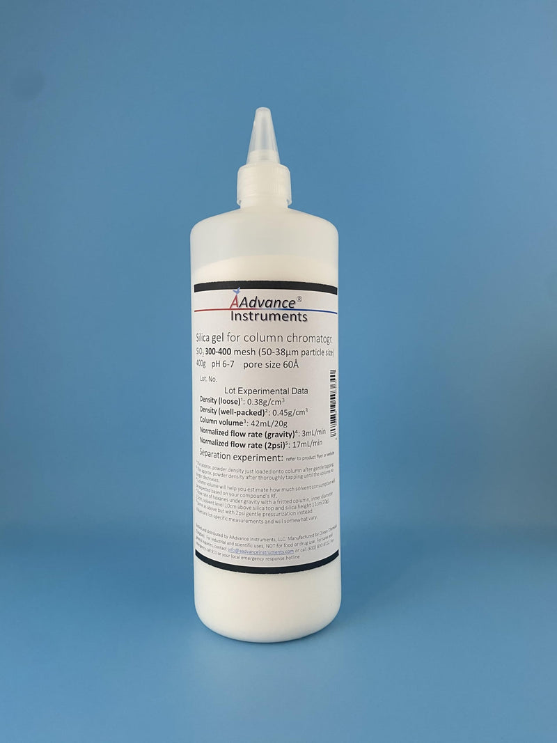 Silica Gel in SiliDispense(TM) Bottle 300-400 mesh for Column Chromatography (400g) 400