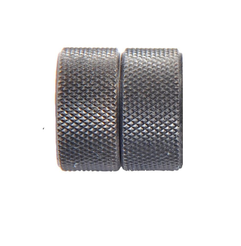 HHIP 2220-0318 2 Piece 5/8" Diamond Pattern Fine Pitch Knurling Wheel Set Diamond Shape