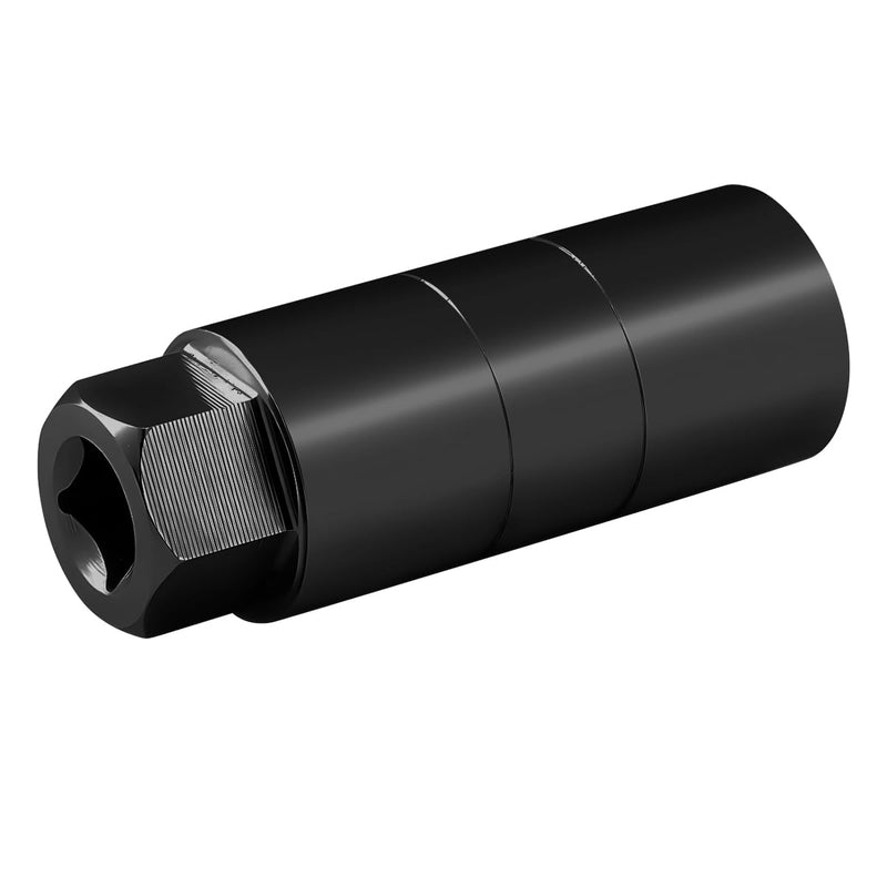 Car Oil Pressure Sensor Socket, 6 Point Automotive Professional Switch Socket Fits 3/8" Drive 1-1/8" Hex Wrench, Quick Removing Installing Oil Sending Unit, 1-1/16 Inch Universal Fit (Black) Black Universal Opening