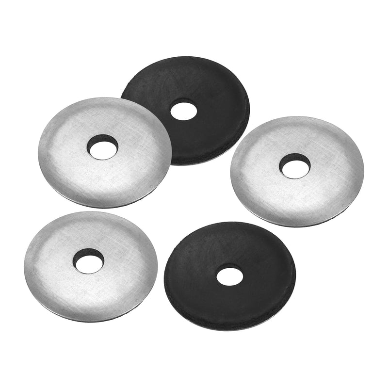 PATIKIL 1/4"x1 1/6" EPDM Bonded Sealing Washers, 50 Pieces Galvanized Neoprene Rubber Backed Screw Gasket for Industrial Home Machinery Ships Roof (#14x1/4") 1/4"x1 1/6"