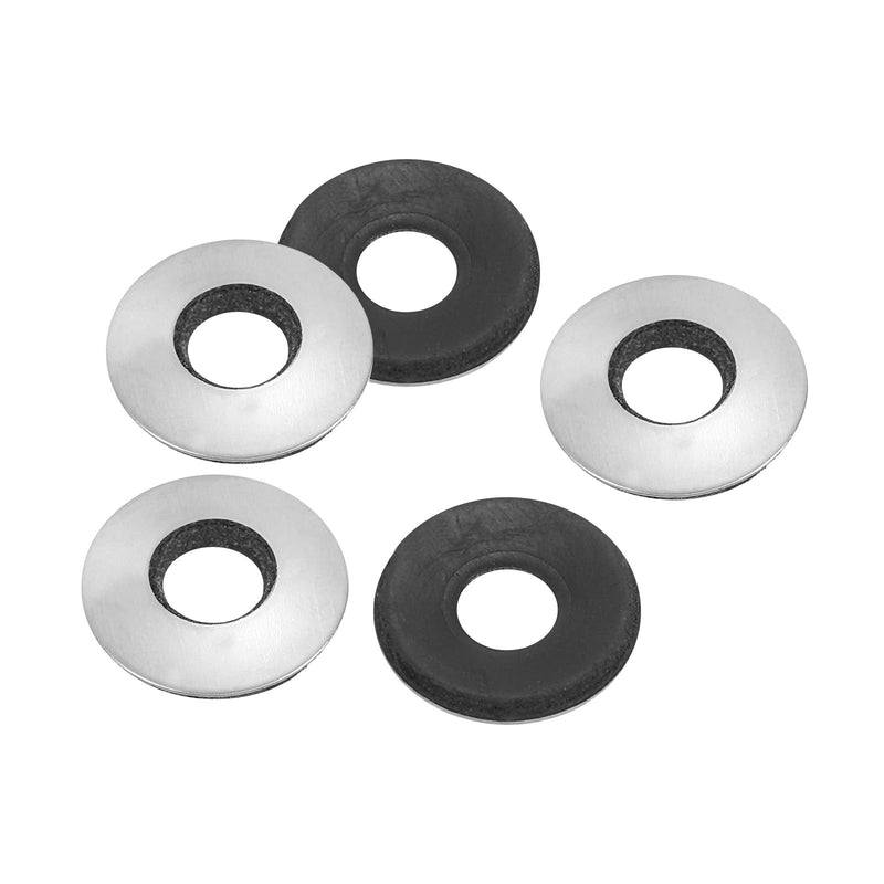 PATIKIL 304 Stainless Steel EPDM Bonded Sealing Washers, 50 Pieces 5/16"x3/4" Neoprene Rubber Washers Bonded Sealing Gasket for Marine Roof Bolt Supply 5/16"x3/4"
