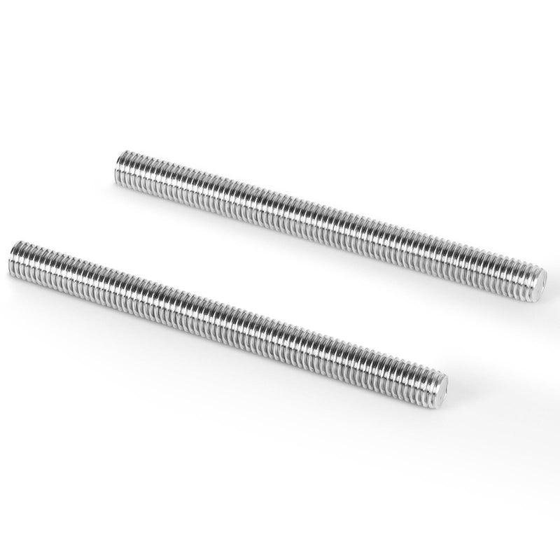 M8-1.25 x 200mm Fully Threaded Rod, Long Threaded Screw, 304 Stainless Steel 18-8, Right Hand Threads, 2 PCS M8 x 200mm