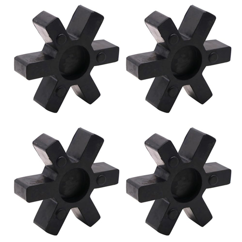 4PCS Spider Flexible Rubber Inserts, L090 Coupling Spider Accessories, Fit for Lovejoy Martin and L-Jaw Couplings Black 4 - NewNest Australia