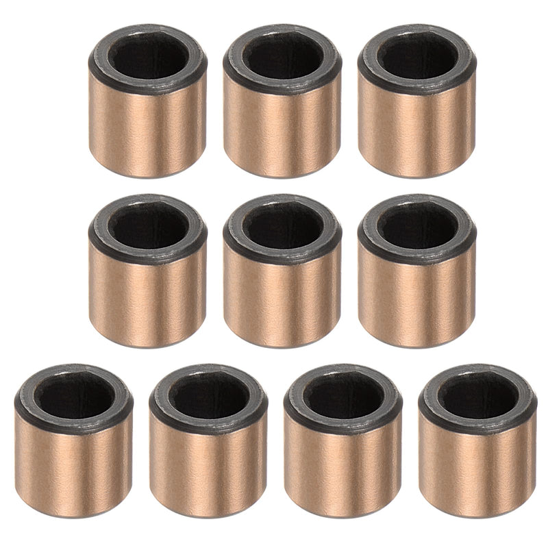 uxcell Sleeve Bearings 3mm Bore x 5mm OD x 5mm Length Plain Bearings Wrapped Oilless Bushings for Sliding Parts of Machinery, 10pcs 10
