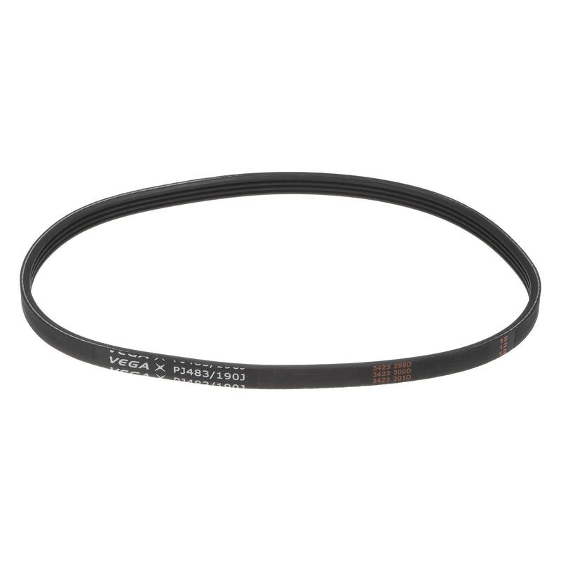 uxcell 190J4 PJ V-Ribbed Belt 4 Ribs 19" Length x 0.37" Width x 0.14" Height, EPDM Poly V Belt, Multi Wedge Micro V Serpentine Belt