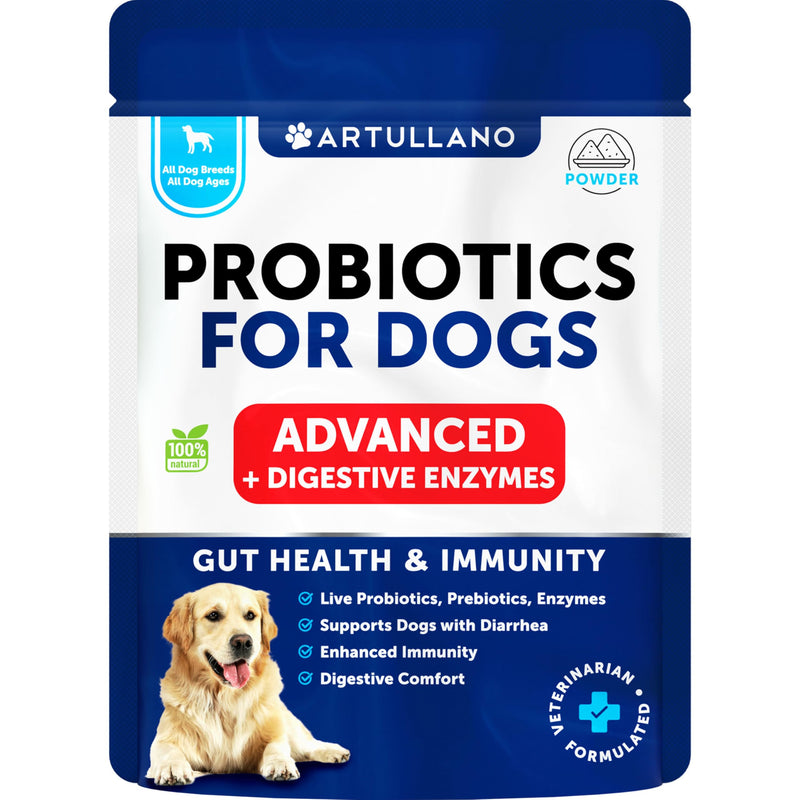 Dog Probiotics and Digestive Enzymes - Enhance Gut Health, Itchy Skin, Allergies, Immunity - 30 Sticks - PawsPlanet Australia