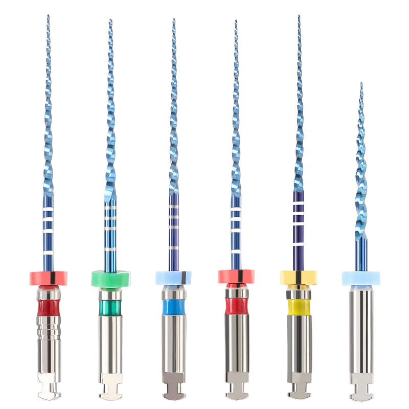 JMU VT-B UPG Files, Niti Rotary Files, 01/09(19mm), 20/04, 25/04, 30/04, 35/04, 25/06(25mm), Sequence Files, 6pcs/Pack 20-35(25mm) 1