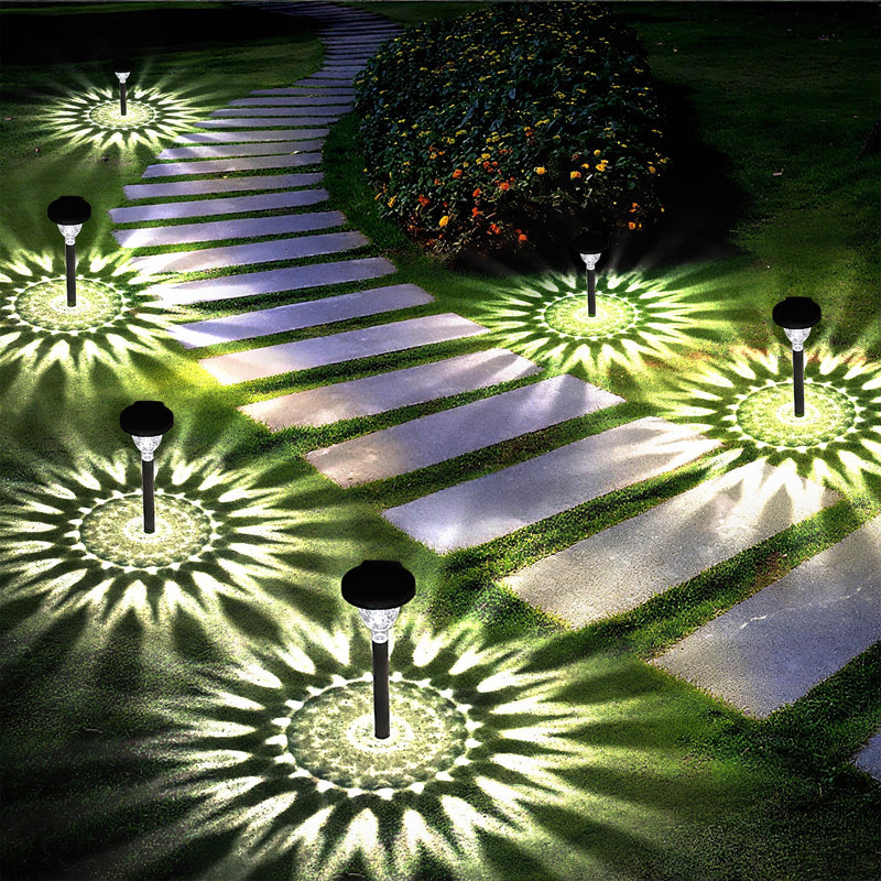 Siatom Solar Pathway Lights 10 Pack, Bright Solar Path Lights Outdoor Waterproof IP65, Walking Path Solar Lights for Outside, Garden, Lawn, Walkway, Yard (Cold White)