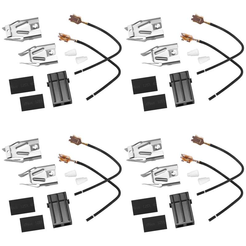 330031 Surface Element Receptacle Kit/330031 Range Burner Compatible for Whirl-Pool Ken-More Cro-sley May-tag Kithcen-aid etc Stove,Replaces AP3075808 PS340571 EAP340571 3374 by MIFLUS-4 Packs