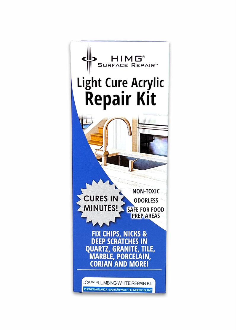 Plumbing White - Tub Repair Kit - Shower Repair Kit, Porcelain Fiberglass Sink Tile Bathtub Repair Kit, Chip Crack Fix - HIMG Surface Repair