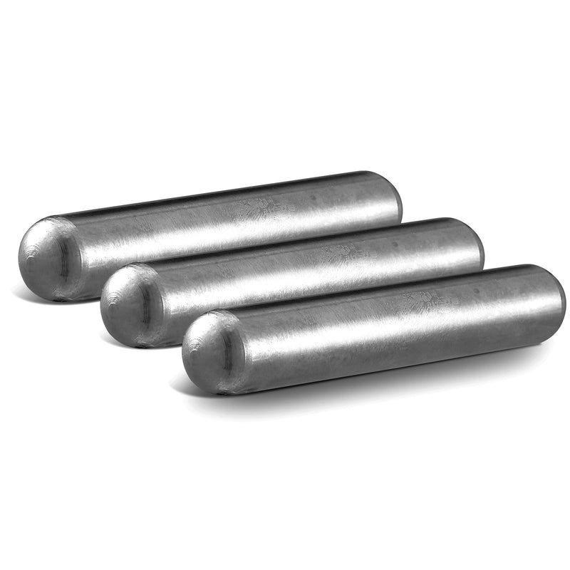 3 Pcs Cow Magnet Cylinder Cow Alnico Magnet Stud Finder 0.50" Diameter, 3" Length, Silver