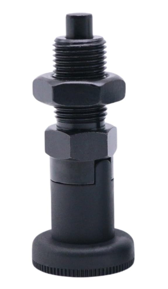 Push Fit Ball Nose Spring Plunger, Carbon Steel Self Locking Indexing Plunger Spring Knob Plunger Positioning Pins Lock Pin Bolt Self Locking Indexing Pin with Lock Nut (M10) M10 - NewNest Australia